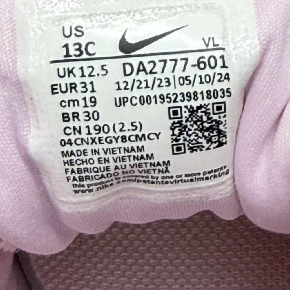 Nike Star Runner 3 Shoes Kids Size 13 Pink Mesh Adjustable Strap DA2777-601 - Picture 5 of 8